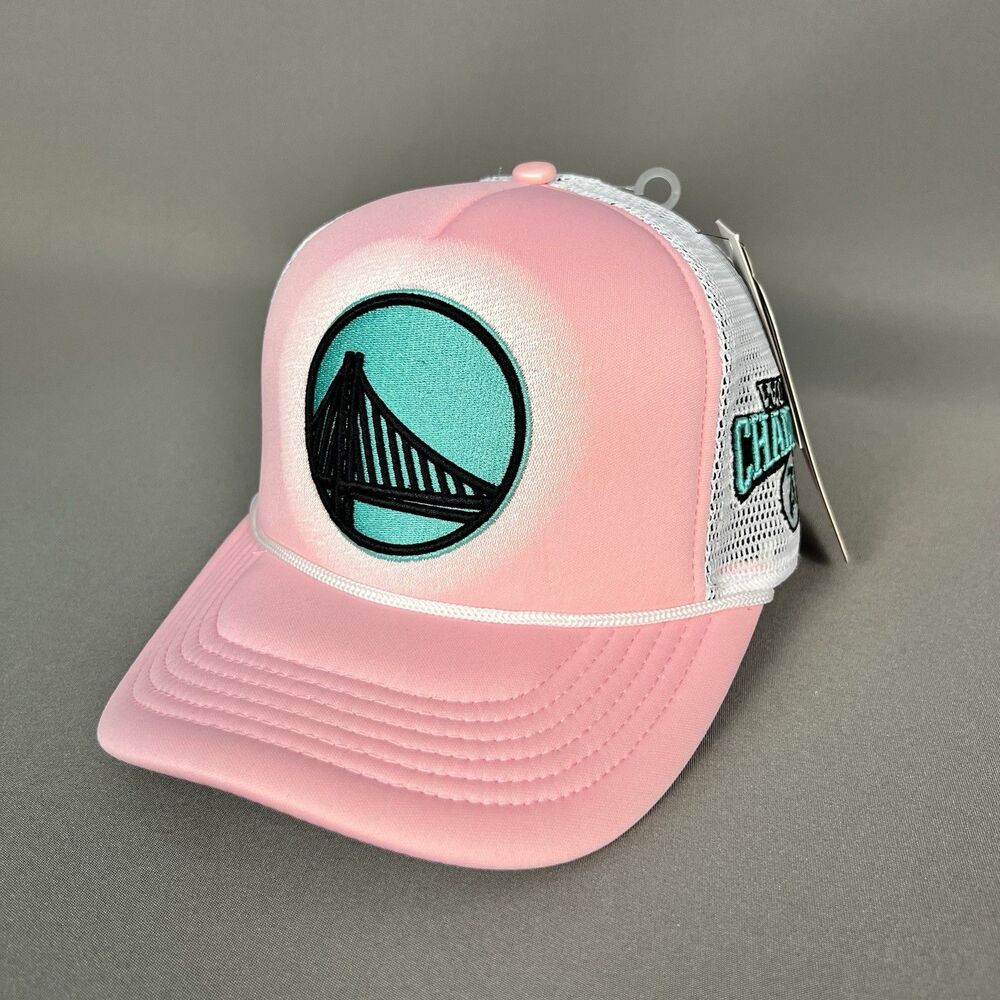 Golden State Warriors Pro Standard Pink Washed Neon Foam Trucker SnapBack Hat
